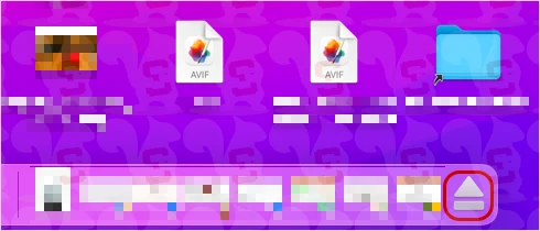 rimozione sicura usb macos dock