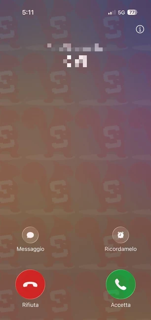 rifiutare chiamata iphone