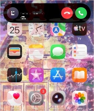 silenziare chiamata banner iphone