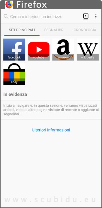 firefox browser app android home page