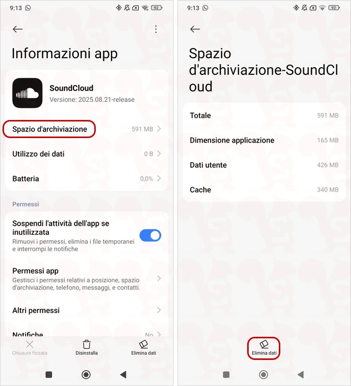 eliminare cache app android xiaomi
