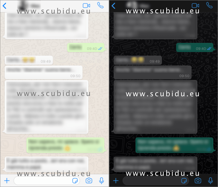 whatsapp dark mode iphone ios