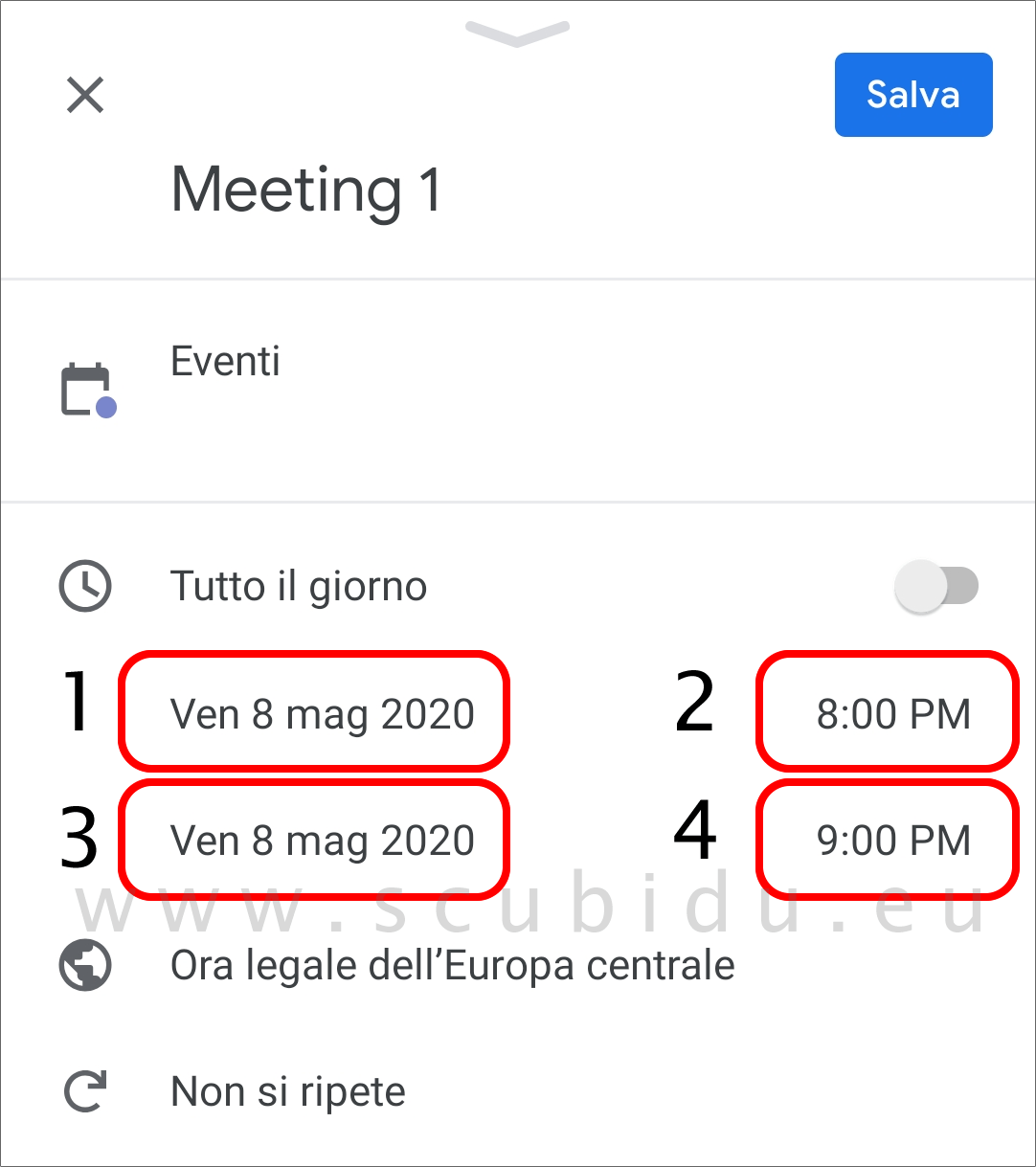 come creare meeting programmato su meet