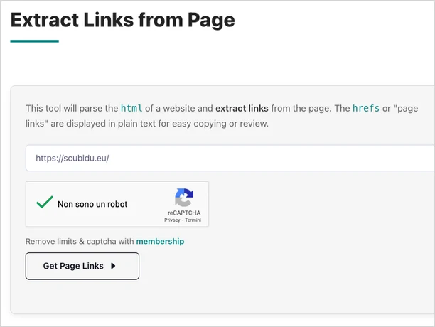 hackertarget extract links