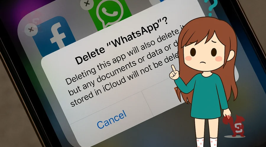 eliminare whatsapp