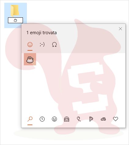 emoji windows 10 cartelle e file