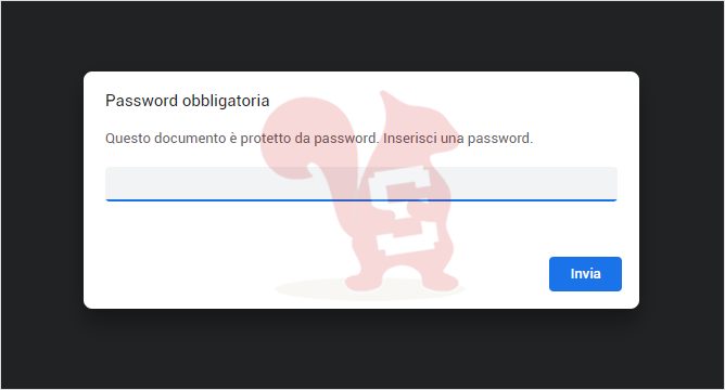proteggere file pdf con una password