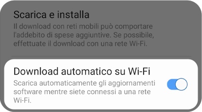 aggiornare automaticamente samsung android 9 10