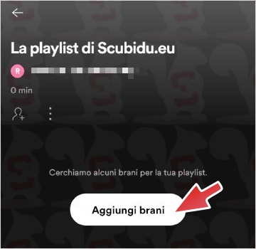 aggiungere brano playlist spotify