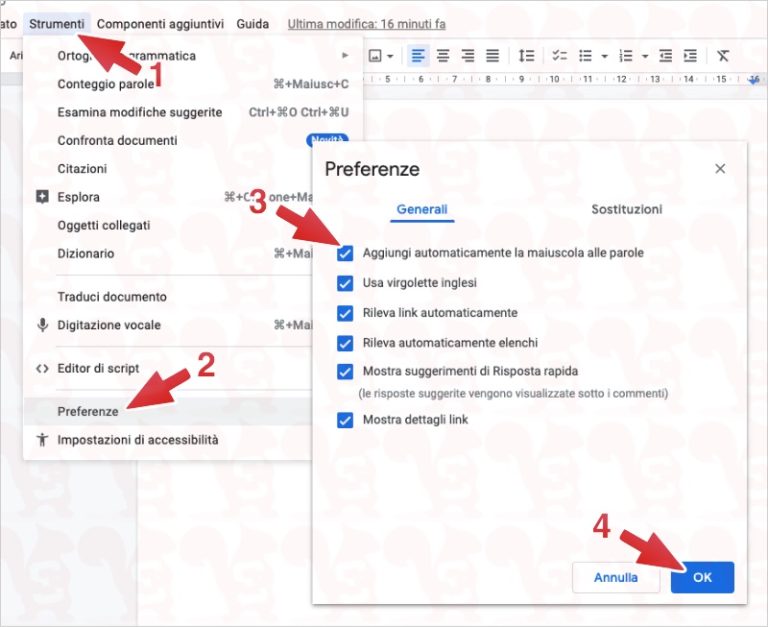 Come mettere la maiuscola automatica su Google Documenti – Scubidu.eu