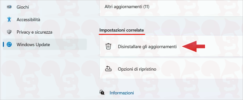 annullare aggiornamento windows 11