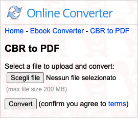 convertire cbr in pdf online converter