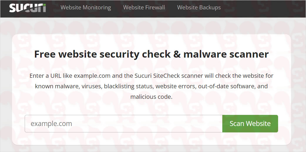 verificare link sucuri sitecheck