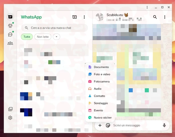 inviare file whatsapp desktop
