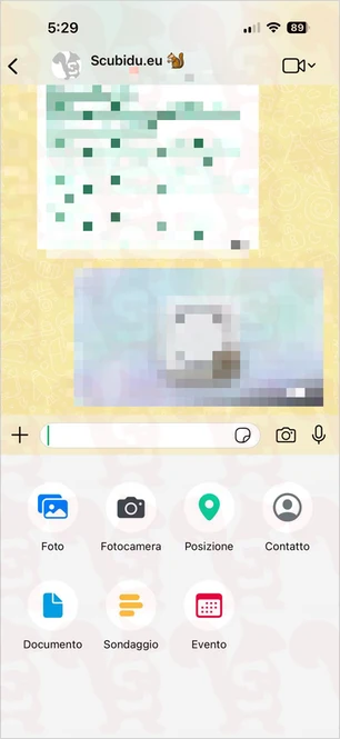 inviare file whatsapp ios