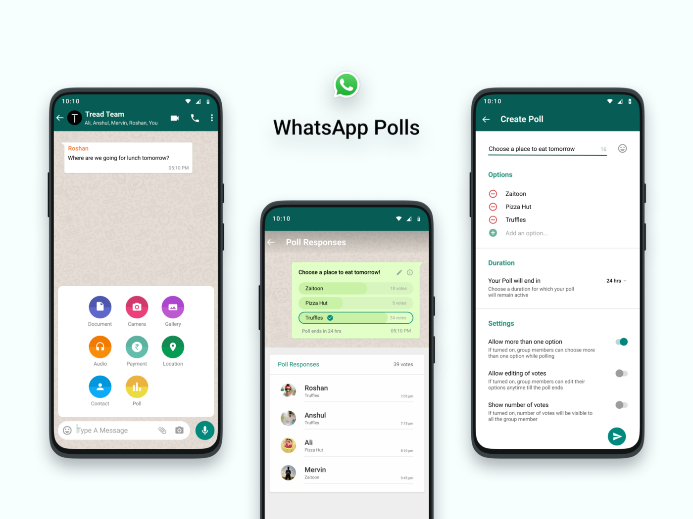 whatsapp sondaggio