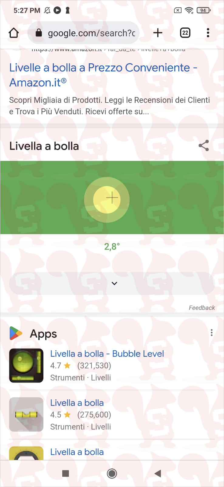 livella a bolla google