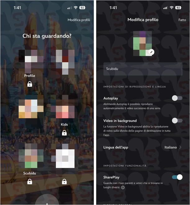 disattivare autoplay disney mobile