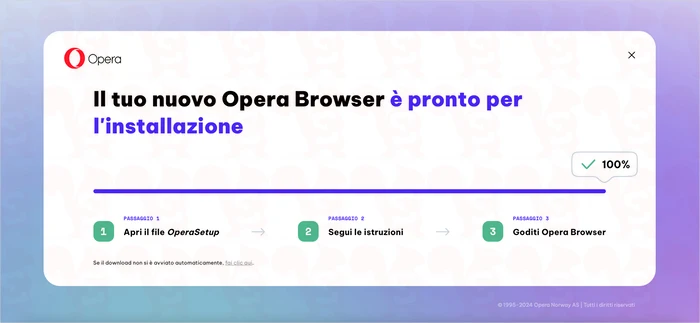 installare opera browser desktop
