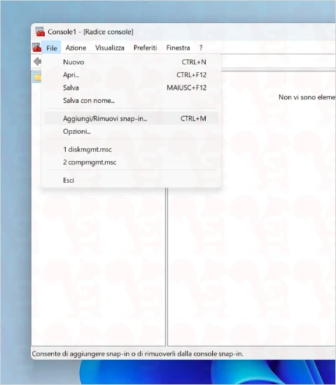 gestione disco mmc windows