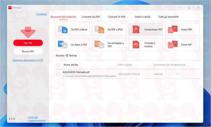 comprimere pdf windows pdfgear