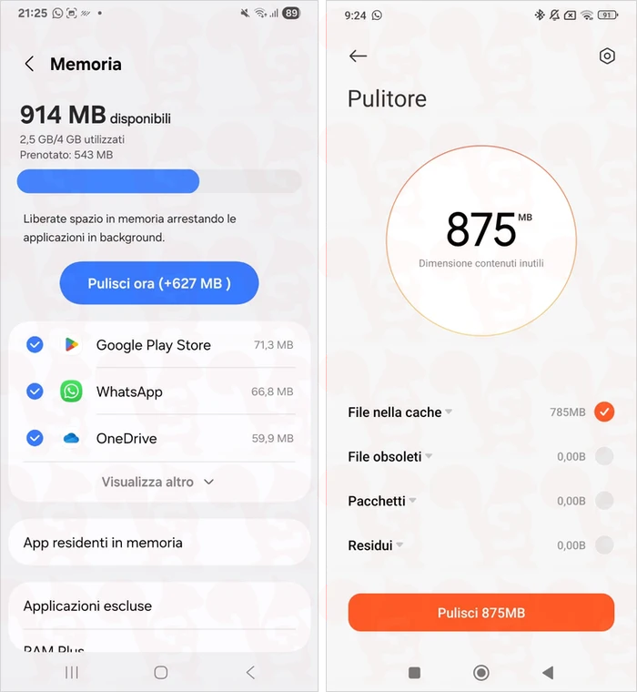eliminare cache android samsung xiaomi