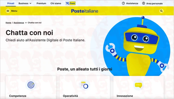 assistenza chat postemobile