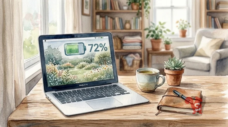 percentuale batteria macbook