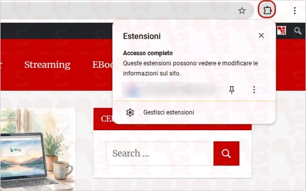 icona estensioni google chrome desktop