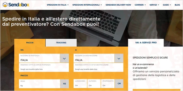 spedire online sendabox