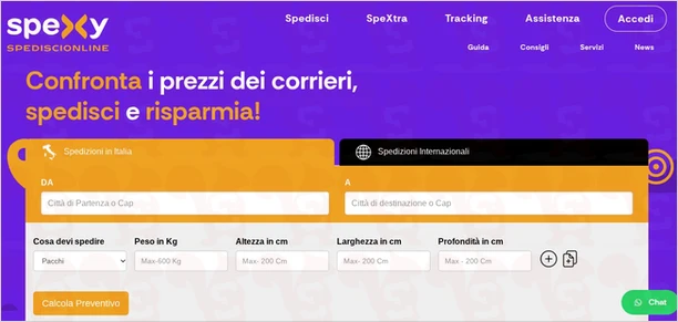 spedire online spediscionline